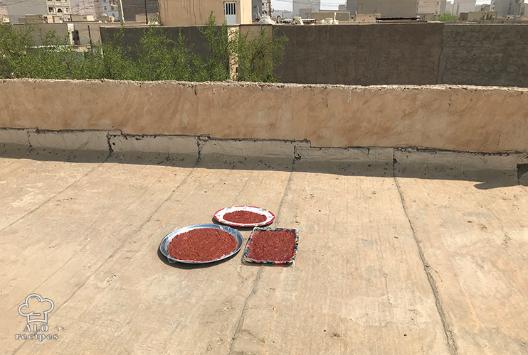 The lavashak on the roof