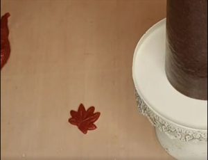 Lavashk in the shape of a leaf
