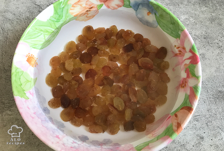 Soak the raisins