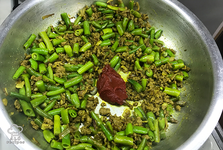 Add tomato paste