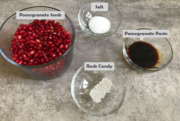 Pomegranate Torshak Ingredients