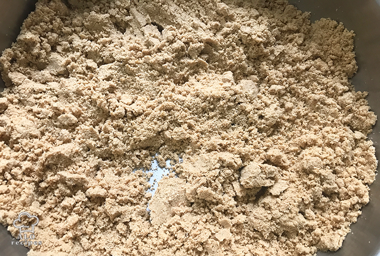 Ginger halva dough in the end