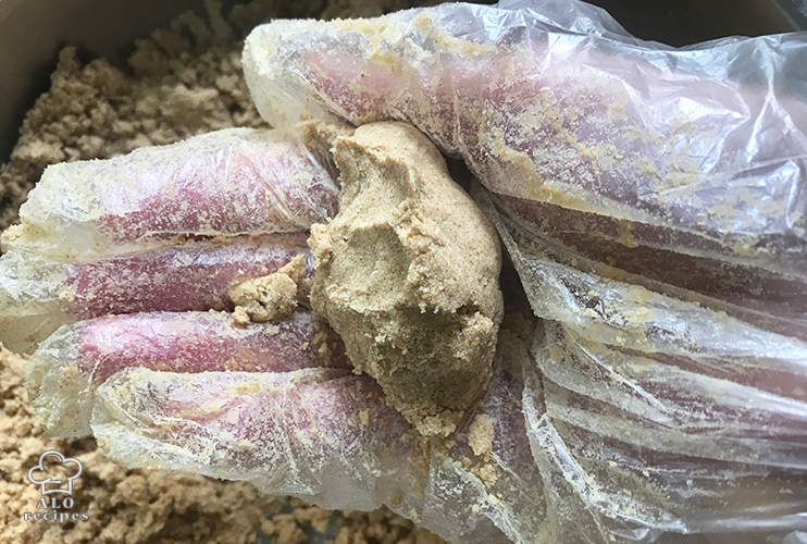 Knead the batter