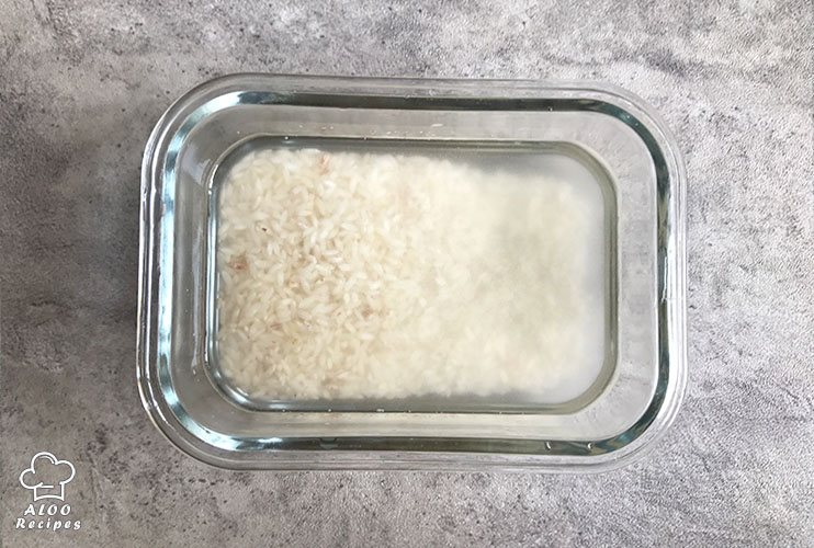Soak the rice