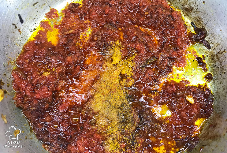 Thickness of the sauce at the end