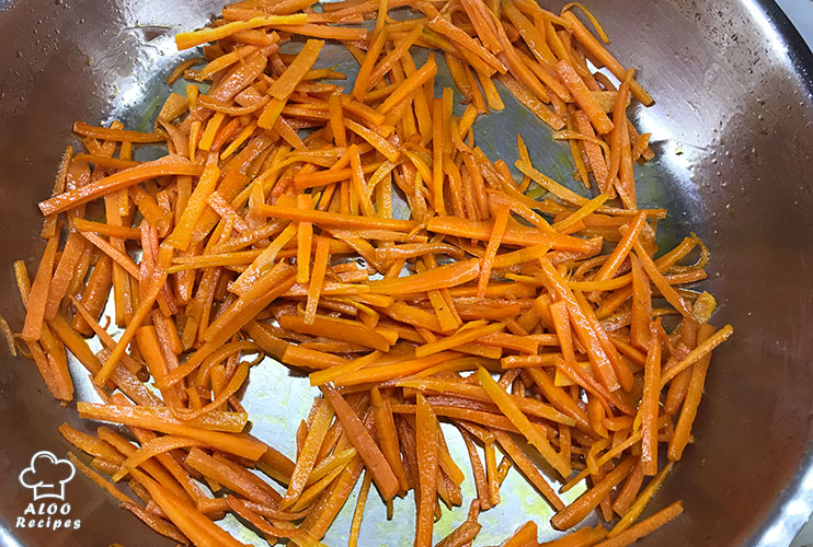 Fry the carrots