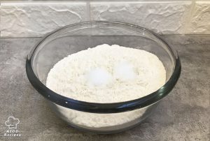 Add salt to the flour