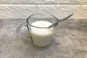 Stir quick yeast in the milk