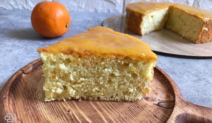 orange cake with grated orange zest