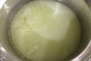 Take the remaining water left in the pot