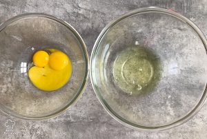 Separate the yolks and whites