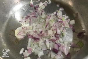 Chop an onion and fry it